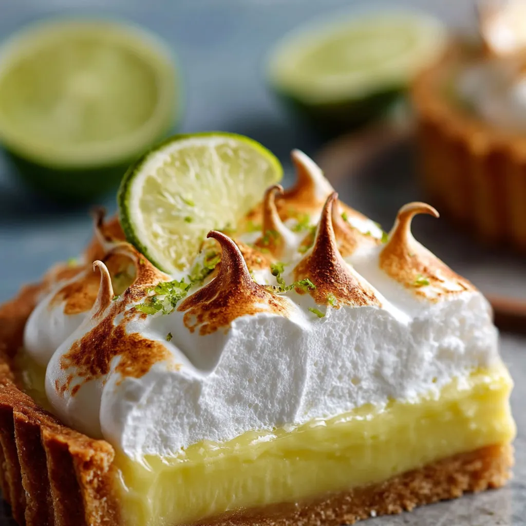 Délice estival : tarte fraîche au citron vert acidulé