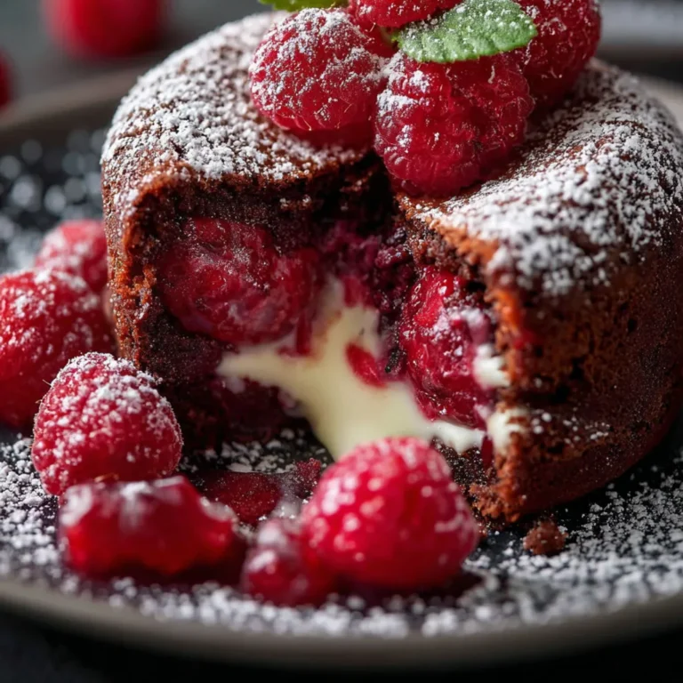 Délice moelleux: framboise et chocolat blanc succulents