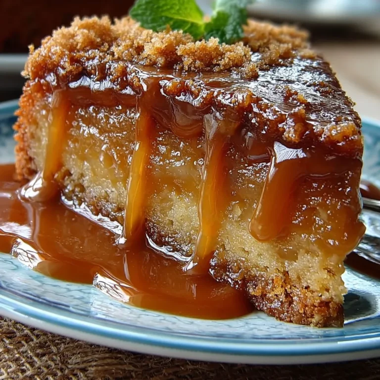 Délice sucré : gâteau au caramel beurre salé renversant