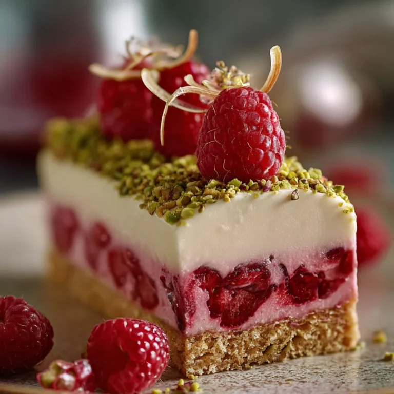 Délice sucré : tarte framboises-pistaches, recette facile.