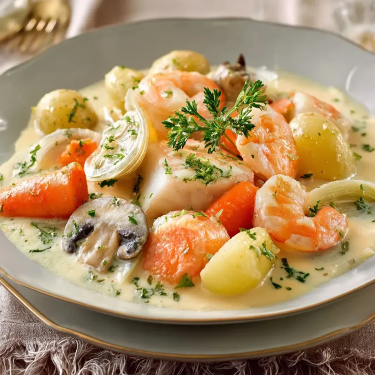Délicieuse blanquette de poisson crémeuse: recette maison facile