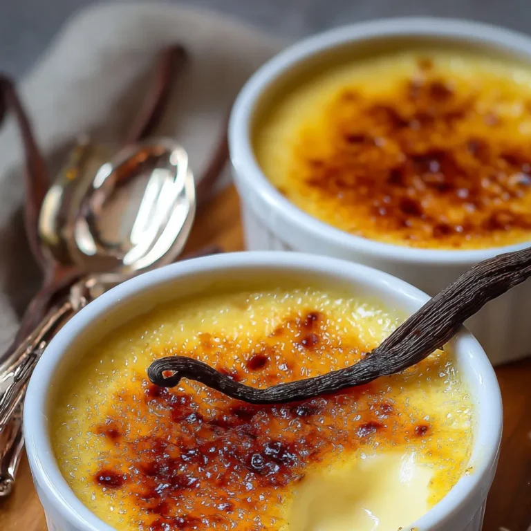 Délicieuse Crème Brûlée Vanillée: Recette Gourmande et Facile