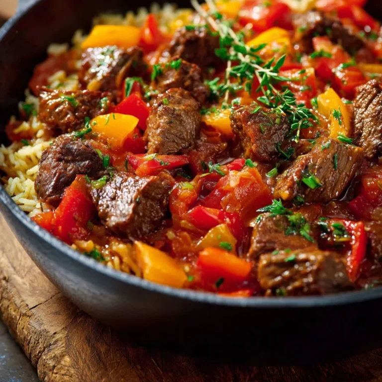 Délicieuse recette de riz et bœuf mijotés ensemble