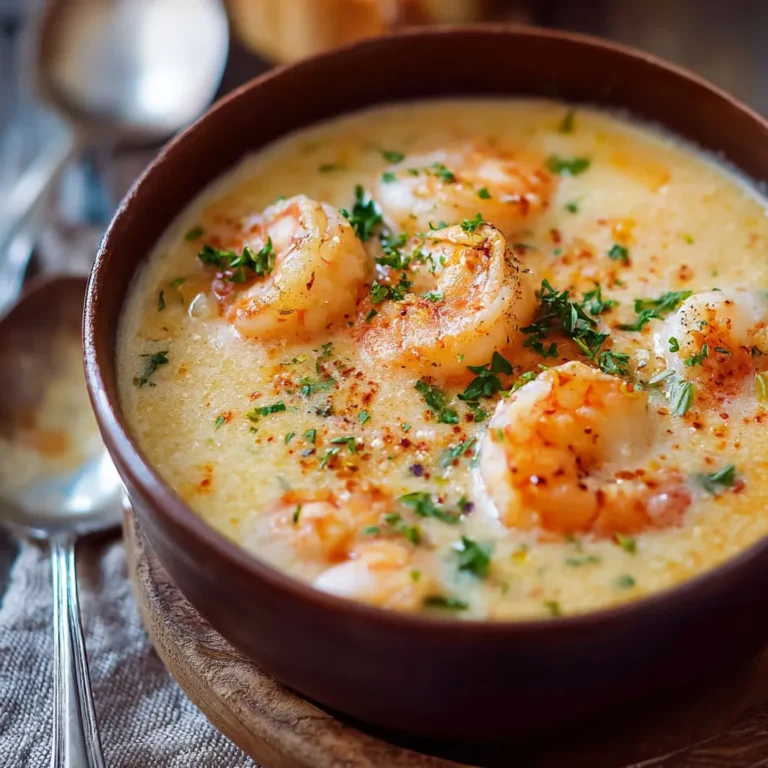 Délicieuse Soupe Crémeuse de Crevettes: Recette Facile et Savoureuse