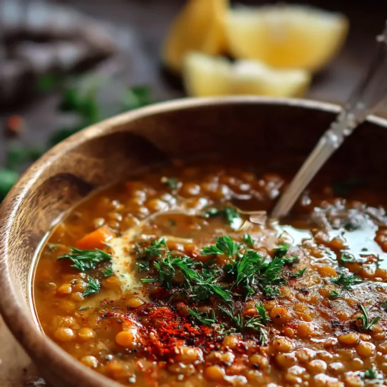 Délicieuse Soupe de Lentilles Corail à la Noix de Coco