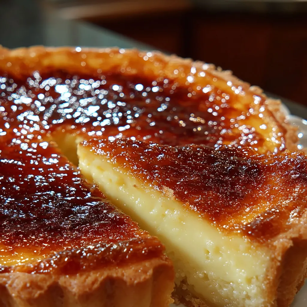 Délicieuse tarte au flan maison traditionnelle