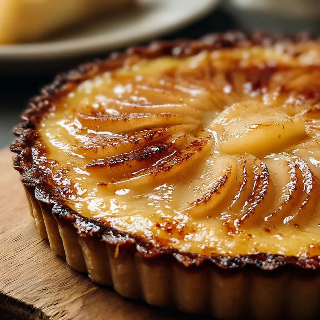 Délicieuse tarte pommes crème brûlée : recette gourmande facile