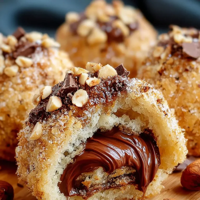 Délicieuses boules croquantes aux noisettes et Nutella