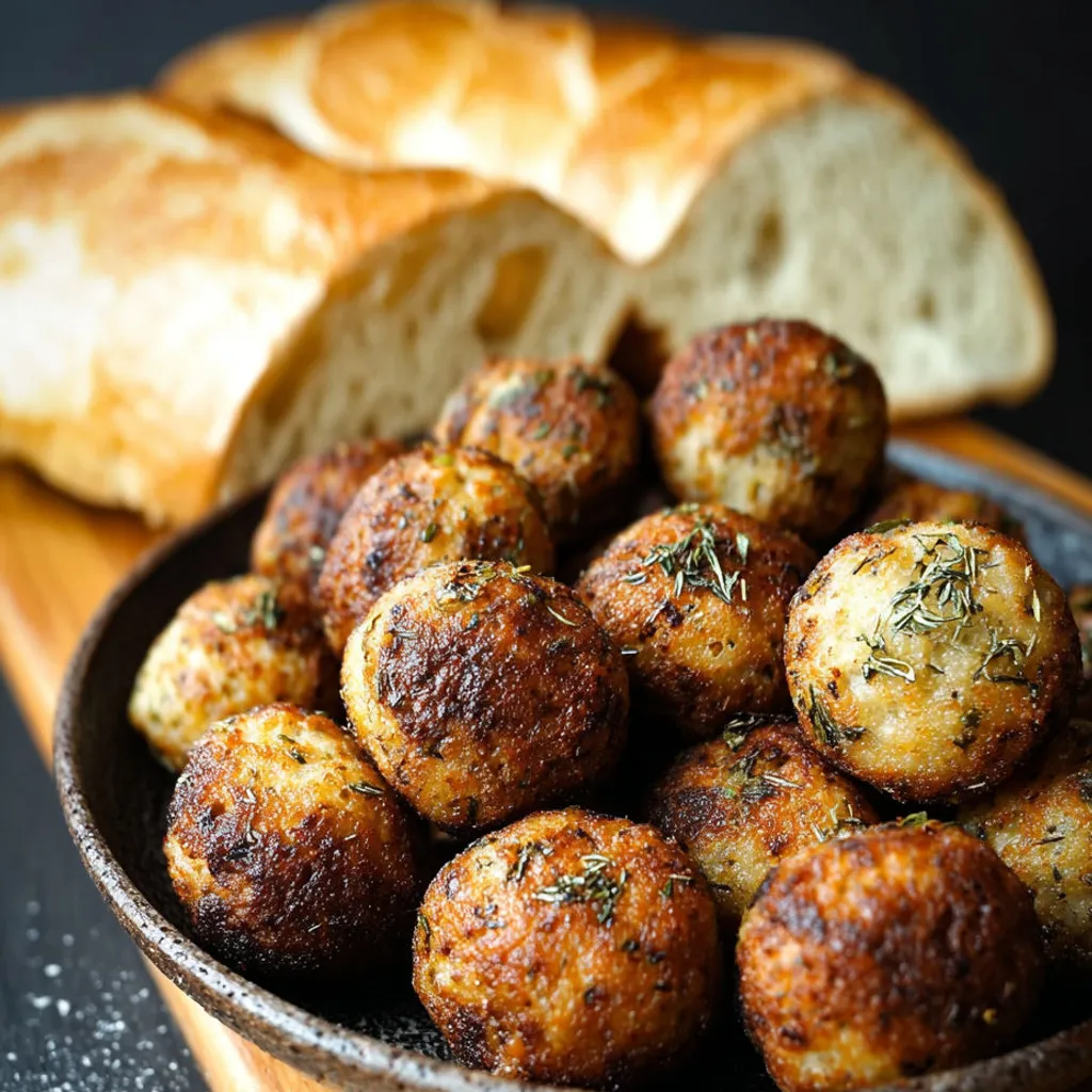 Délicieuses boulettes de pain pour recycler les restes