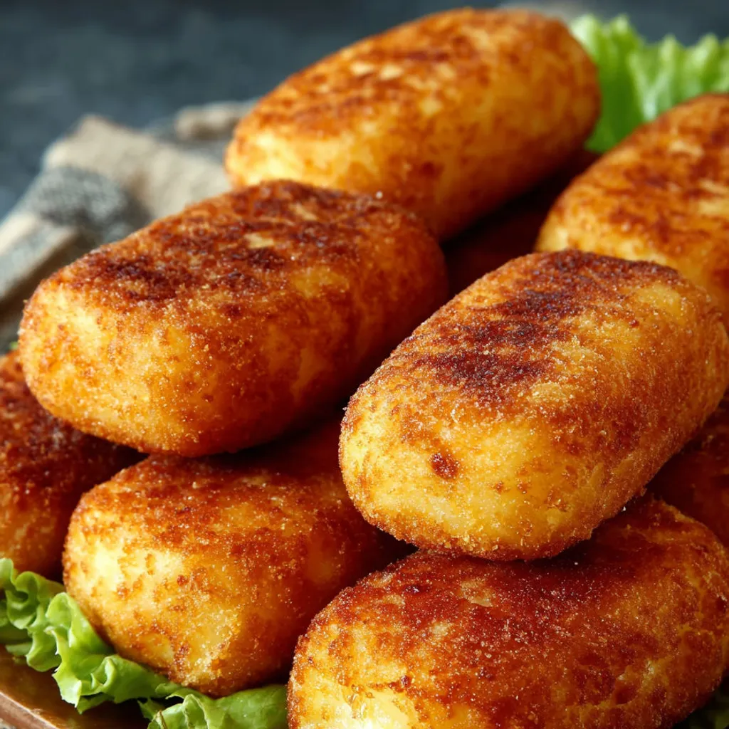 Délicieuses croquettes bœuf et pommes de terre maison
