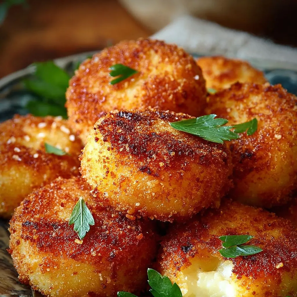 Délicieuses croquettes de pommes de terre faites maison