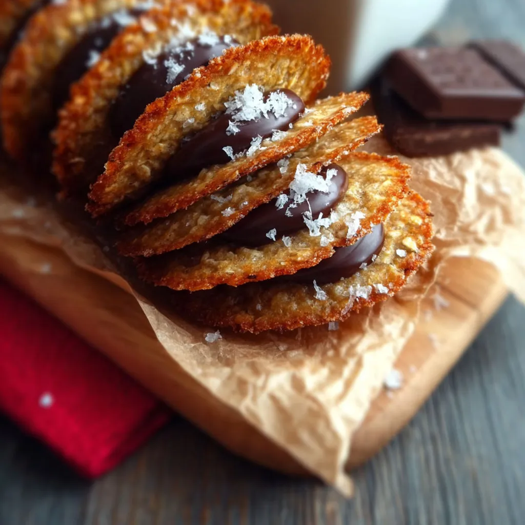 Délicieuses galettes suédoises chocolatées à l'avoine.
