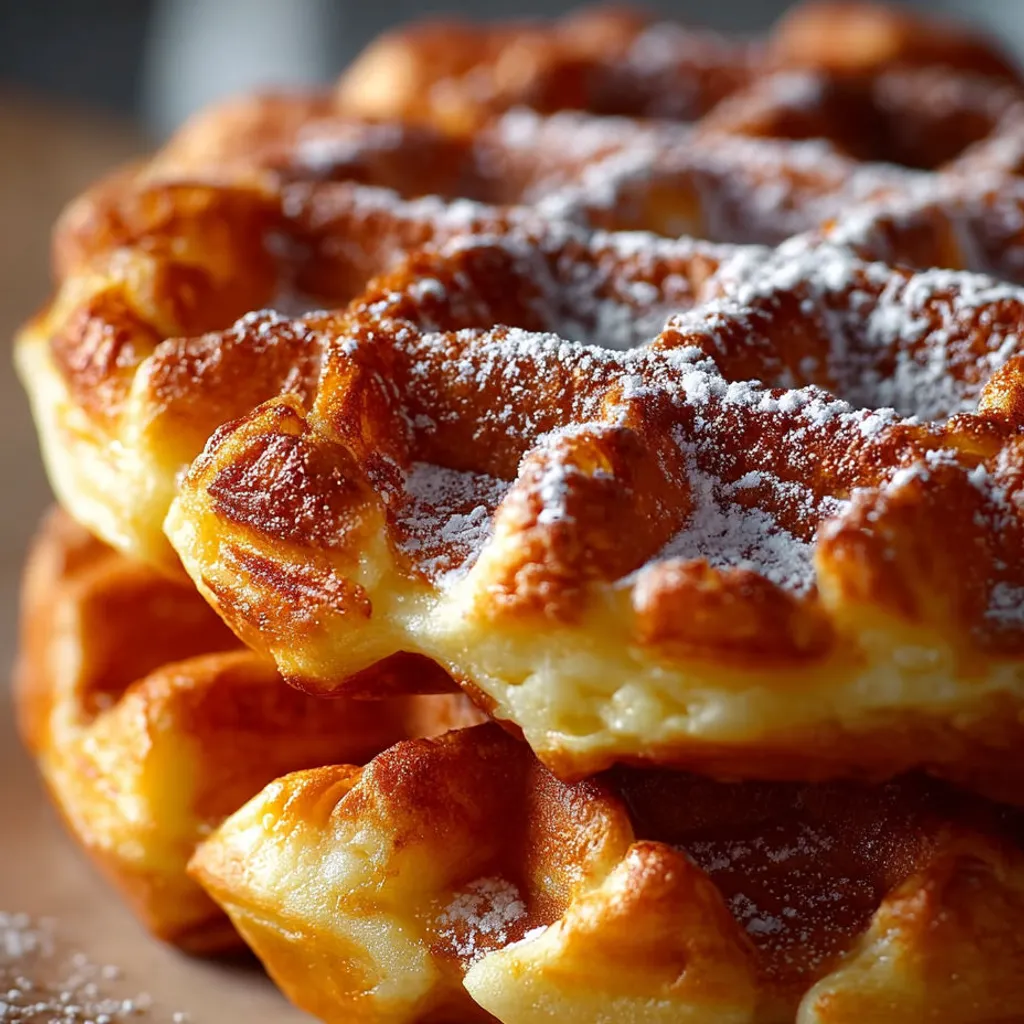 Délicieuses gaufres briochées : moelleuses et croustillantes