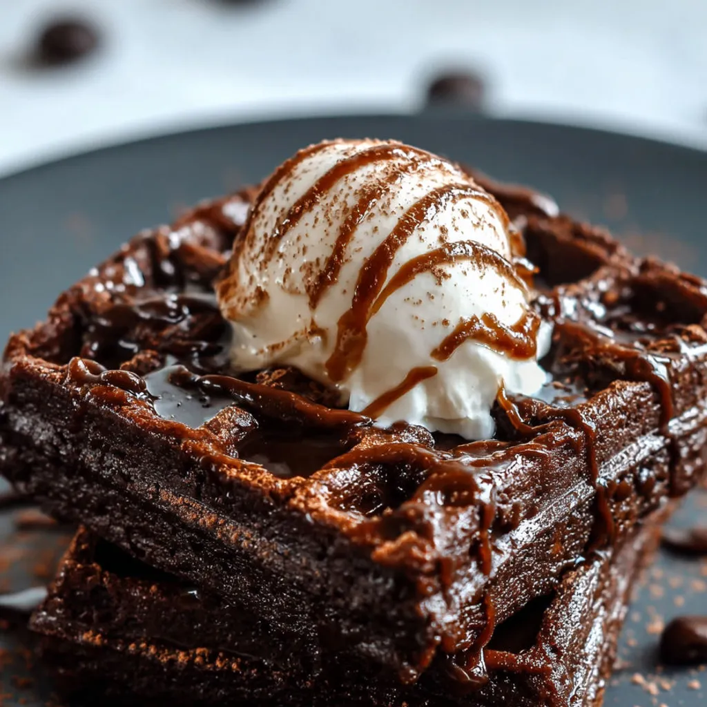 Délicieuses gaufres brownie : recette gourmande et irrésistible