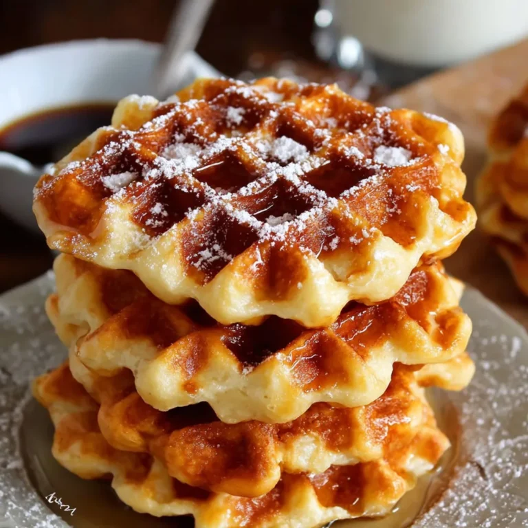 Délicieuses gaufres liégeoises faites maison