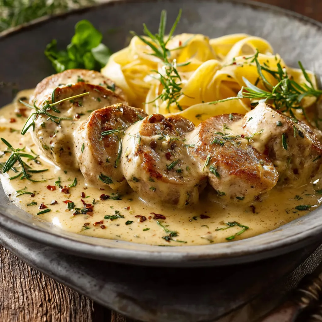 Délicieuses paupiettes de veau à la moutarde et estragon