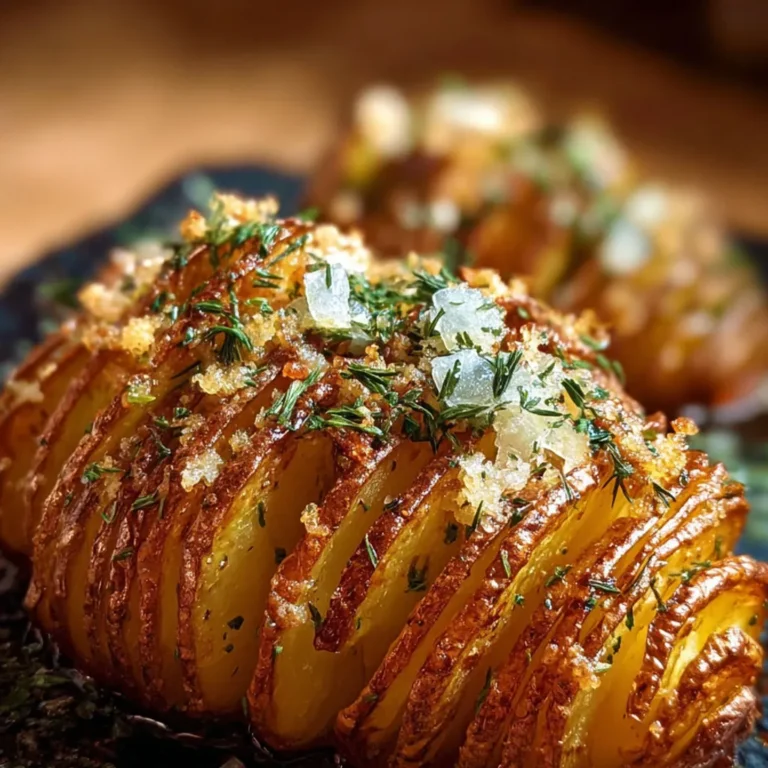 Délicieuses pommes de terre Hasselback: recette facile et savoureuse