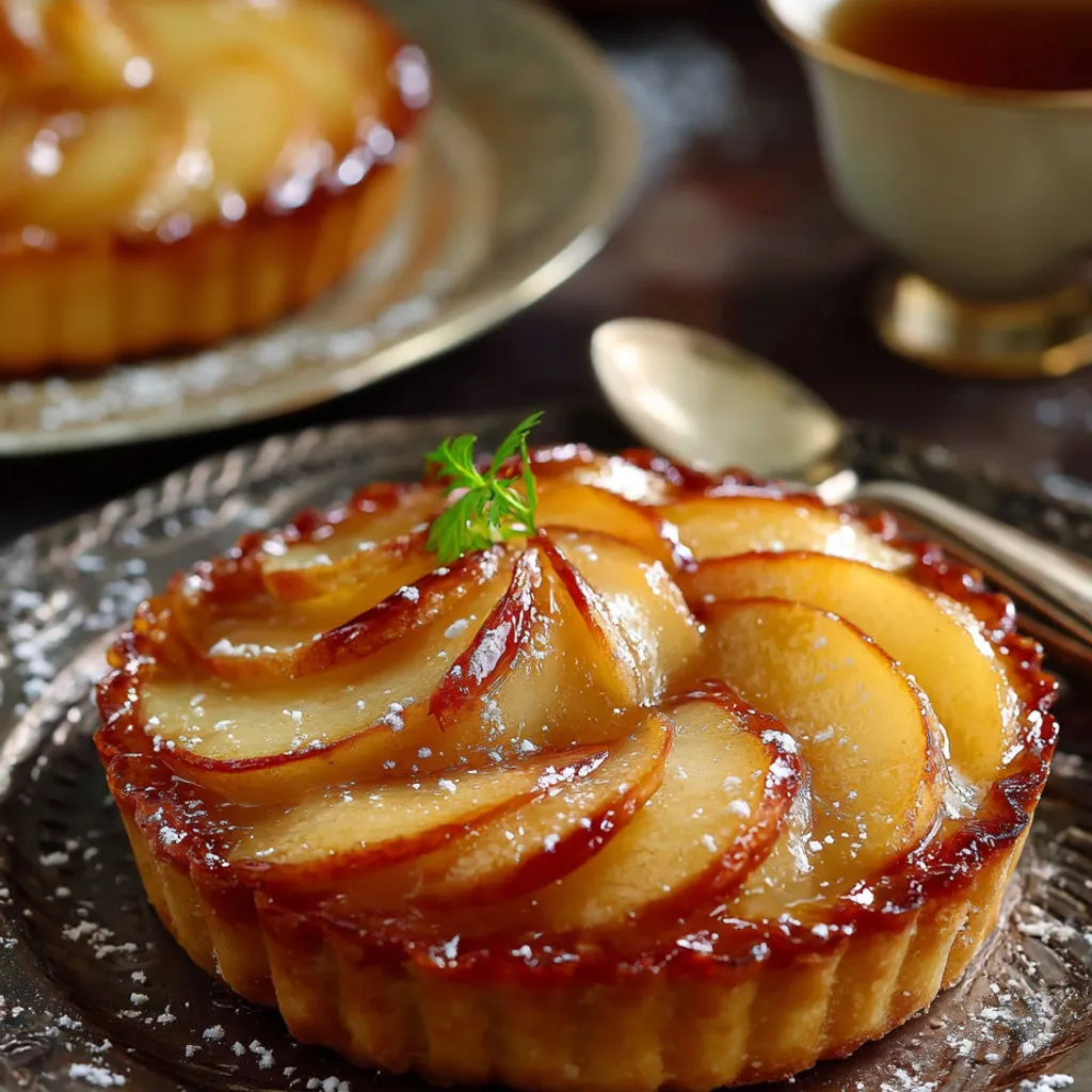 Délicieuses Tartelettes Dorées Pommes Caramélisées - Recette Maison