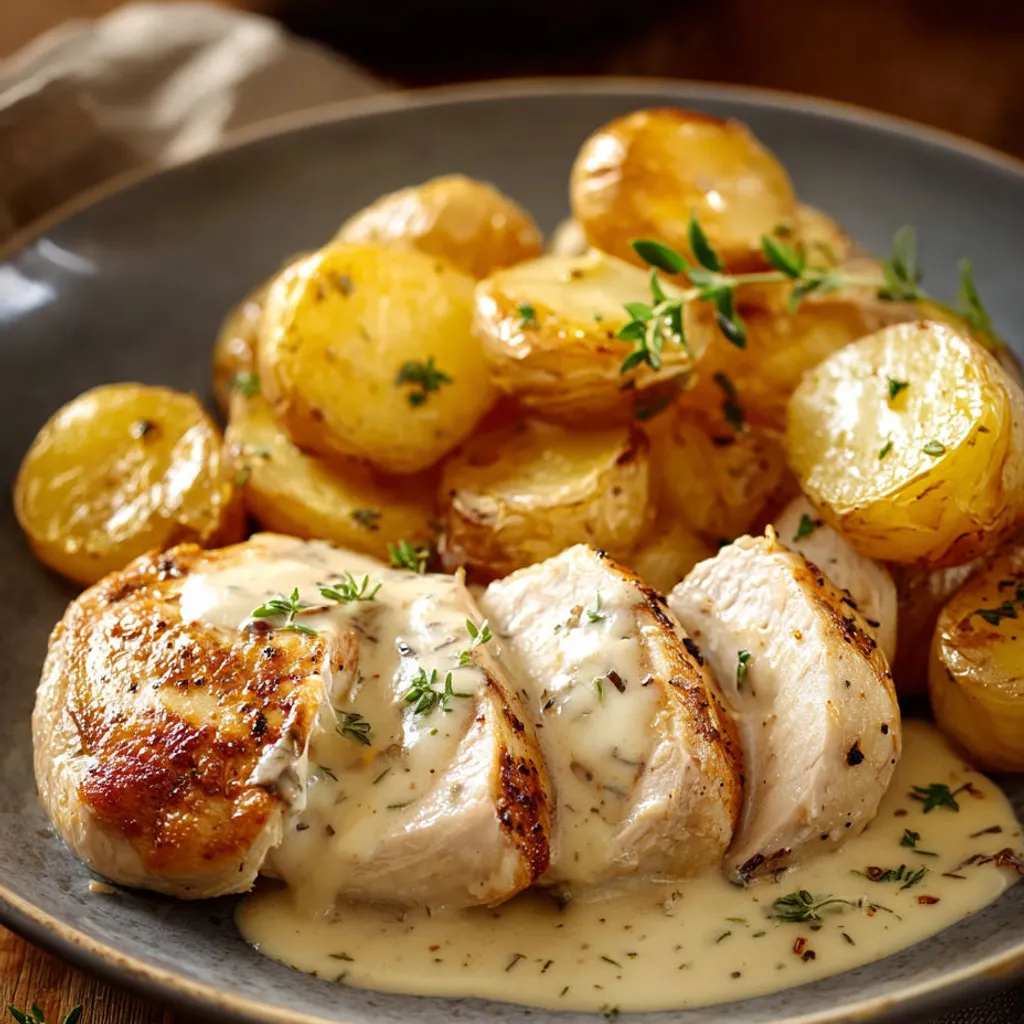 Délicieux Blancs de Poulet à la Crème de Moutarde