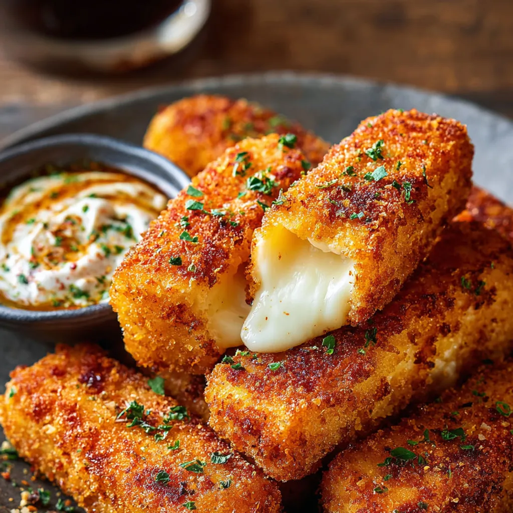 Délicieux Bâtonnets Mozzarella Croustillants : Recette Simple et Épicée