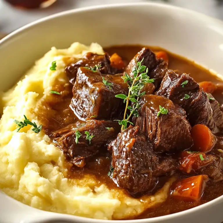 Délicieux Bœuf Braisé en Sauce Purée Faite Maison