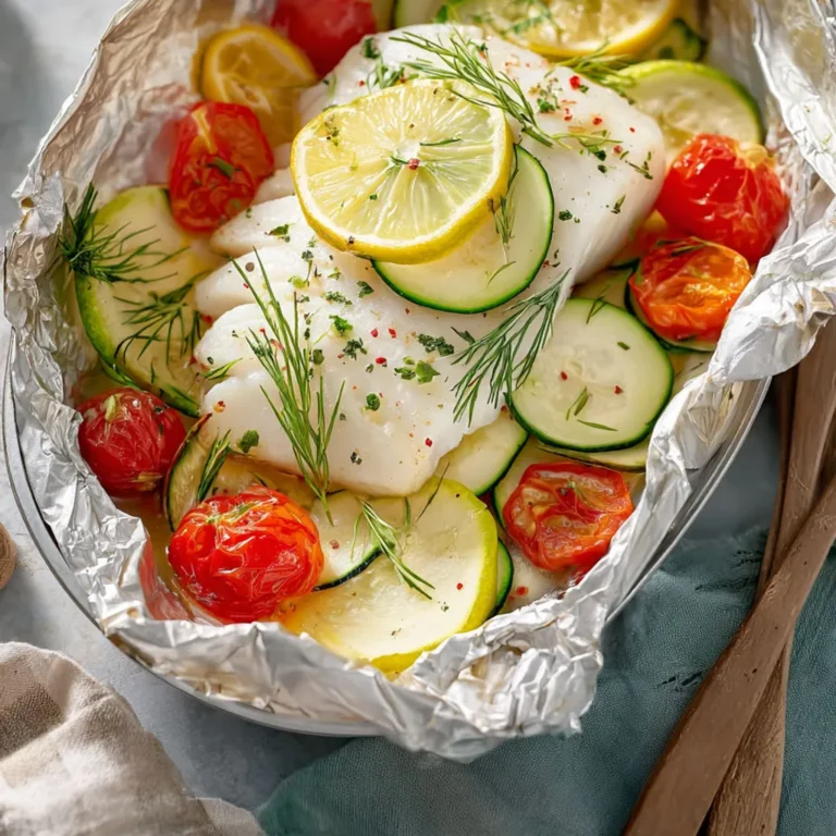Délicieux cabillaud en papillote cuit au four, recette facile