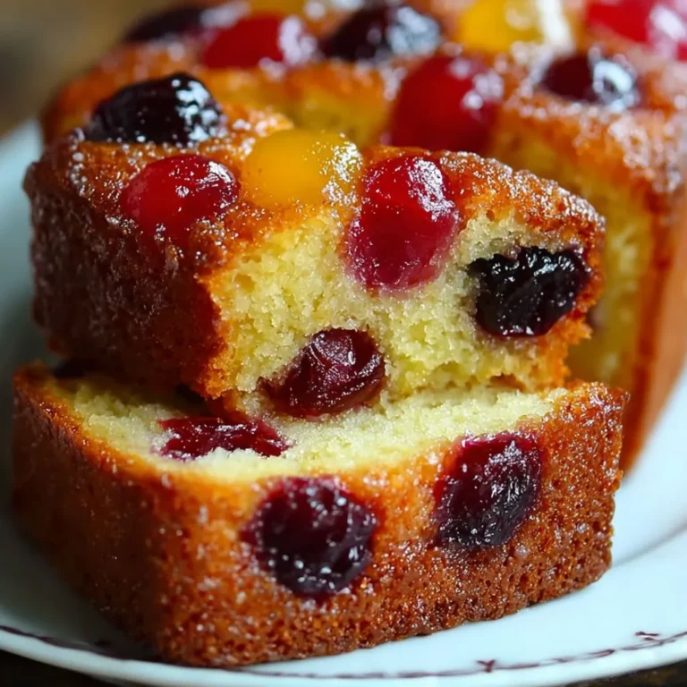 Délicieux Cake Anglais aux Fruits Confits