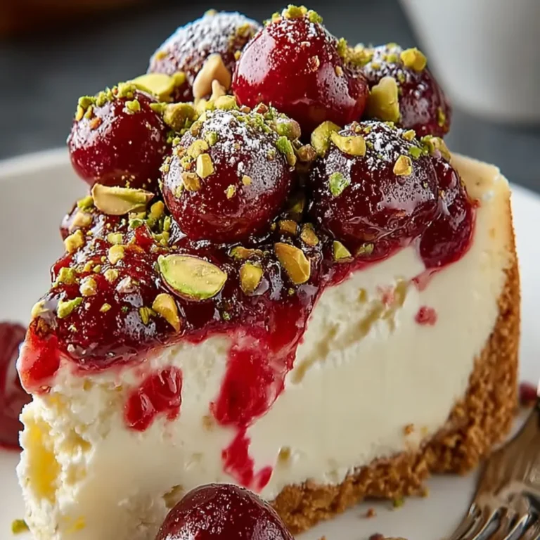 Délicieux cheesecake cerise pistache : recette gourmande et facile