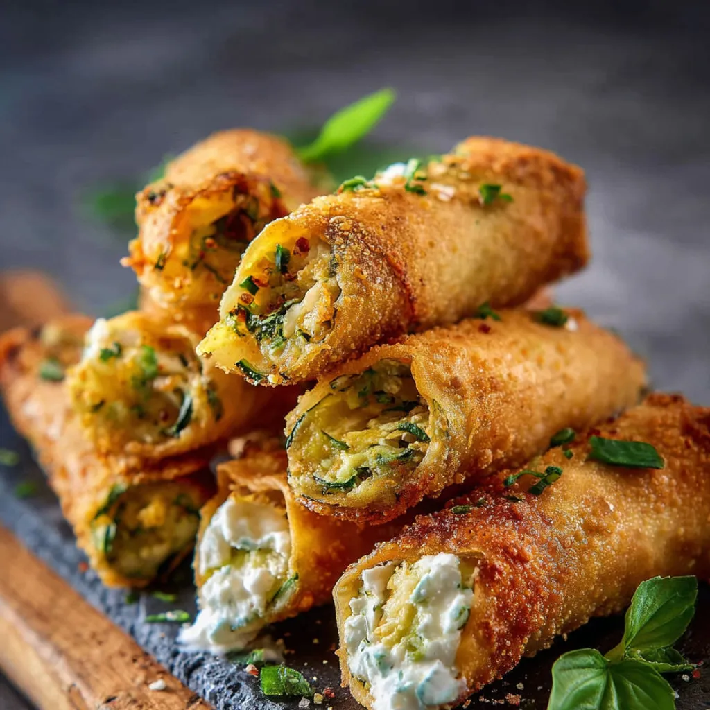 Délicieux Cigares Courgette et Feta: Recette Facile et Savoureuse