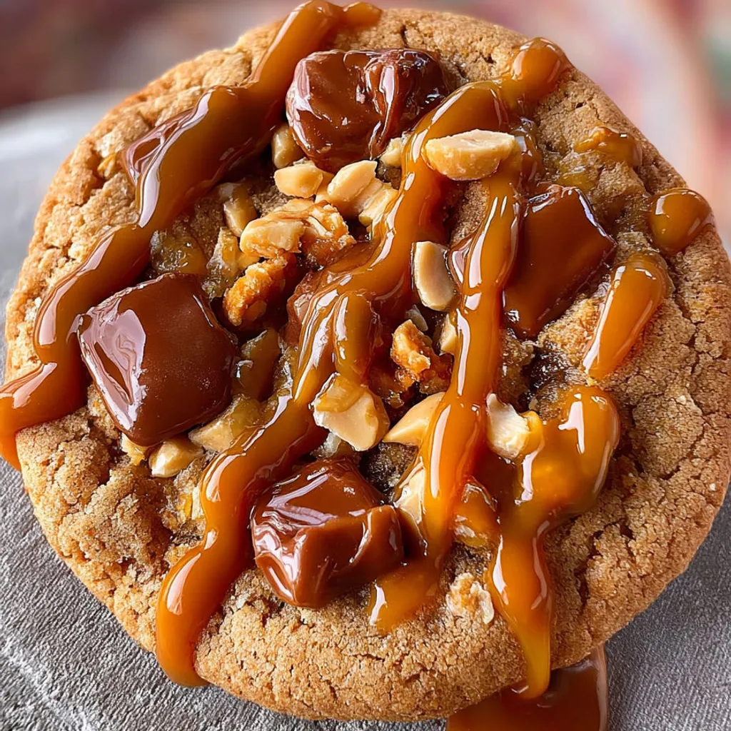 Délicieux cookies au caramel et cacahuètes de Grolet