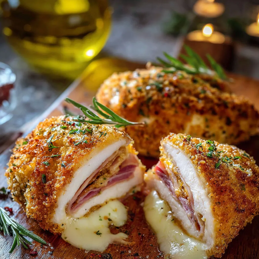 Délicieux Cordon Bleu de Poulet Maison - Recette Facile