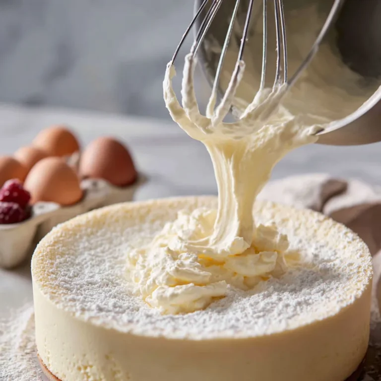 Délicieux gâteau au fromage blanc, léger et savoureux