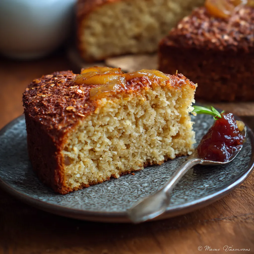 Délicieux Gâteau Avoine et Compote de Pomme