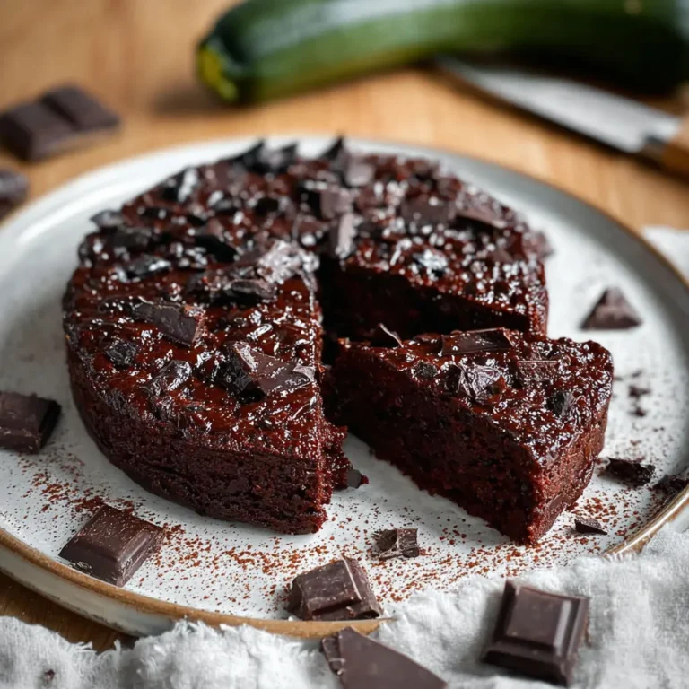 Délicieux gâteau chocolat courgette sans produits d'origine animale