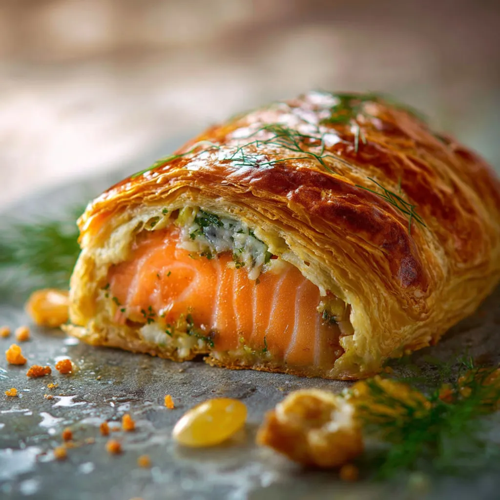 Délicieux Koulibiac de saumon frais: recette traditionnelle revisitée