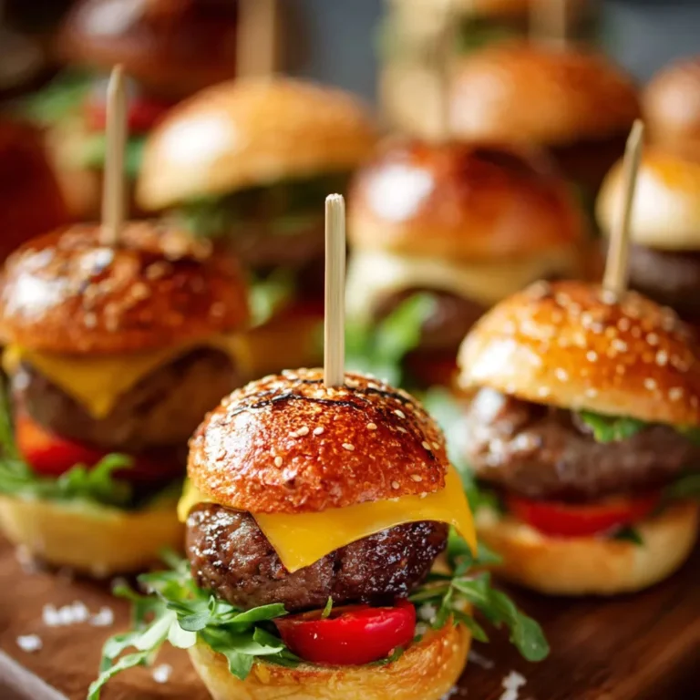 Délicieux Mini Burgers Faciles à Préparer