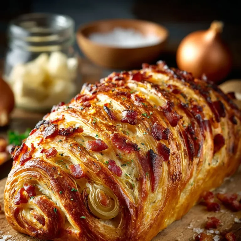 Délicieux pain lardons oignons à faire chez soi