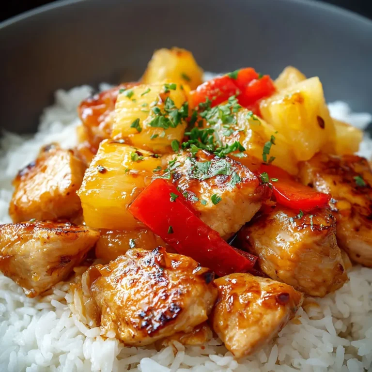 Délicieux Poulet Ananas Wok avec Riz: Recette Facile