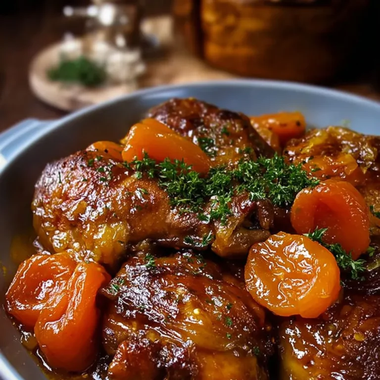 Délicieux poulet miel pain d'épices : recette abricots succulente