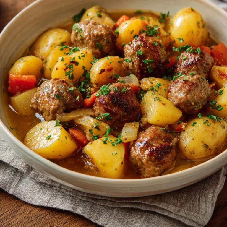 Délicieux Ragoût de Pommes de Terre aux Boulettes Savoureuses