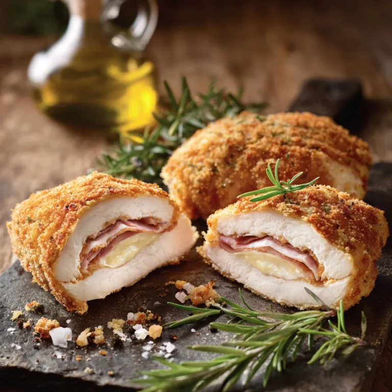 Délicieux Roulés Poulet Cordon Bleu Faits Maison