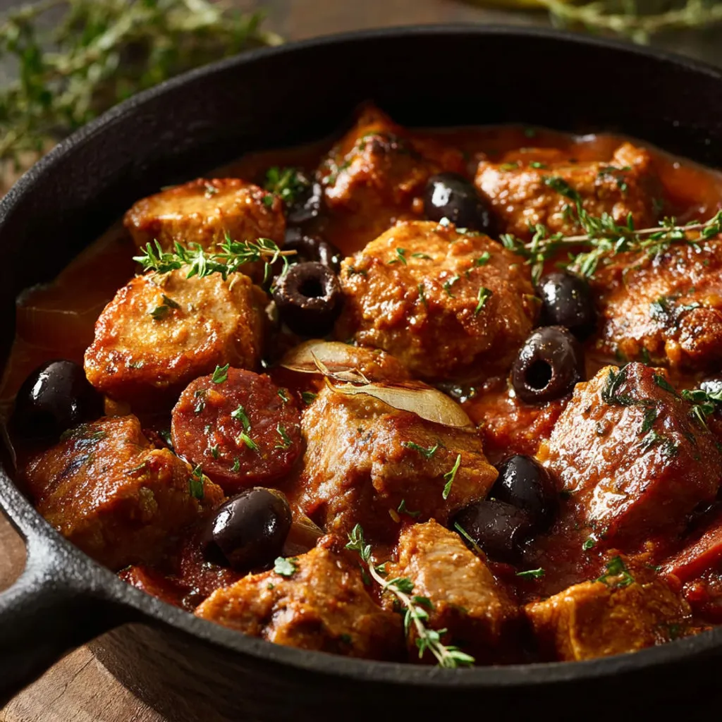 Délicieux Sauté de Veau à la Portugaise