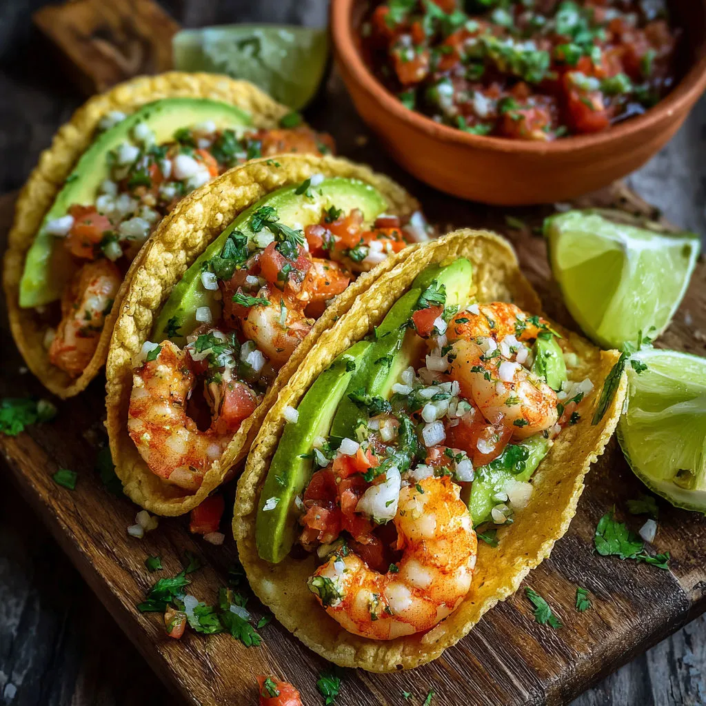 Délicieux tacos crevettes avocat : recette fraîcheur et saveurs !