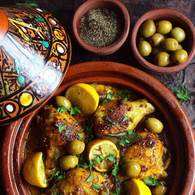 Délicieux tajine de poulet citronné: recette savoureuse et facile
