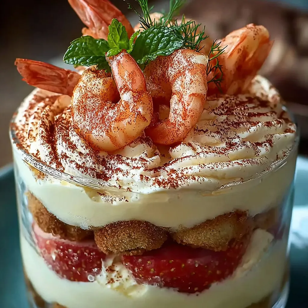 Délicieux Tiramisu aux crevettes roses: recette facile et originale