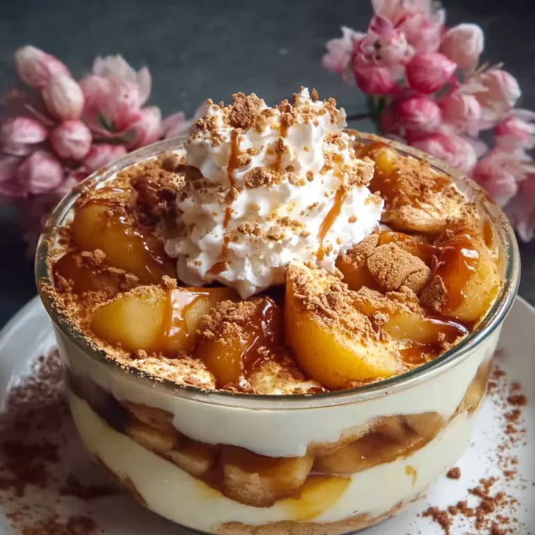Délicieux Tiramisu Pommes au Caramel Beurre Salé