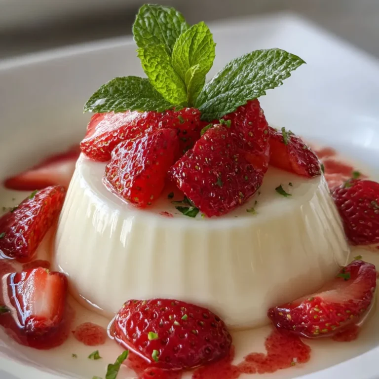 Panna Cotta aux Fraises Fraîches: Recette Estivale Succulente