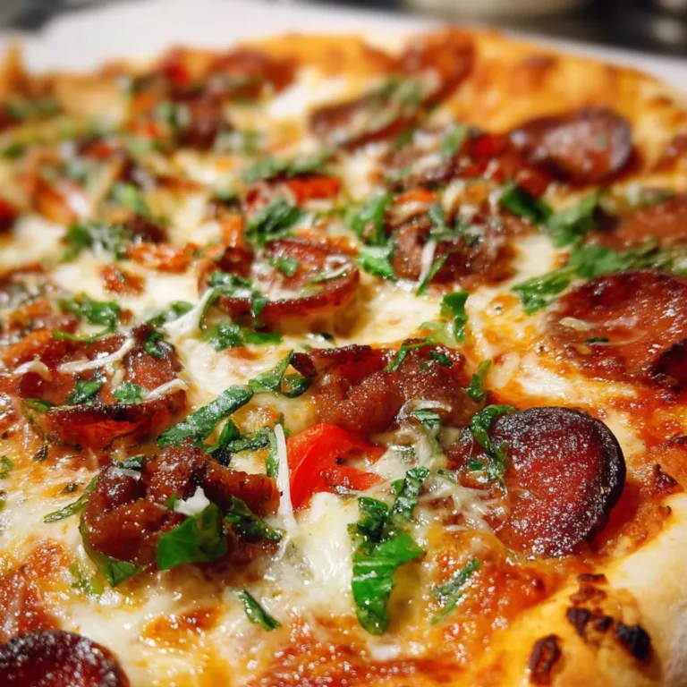 Pizza orientale: recette savoureuse haricots et merguez.