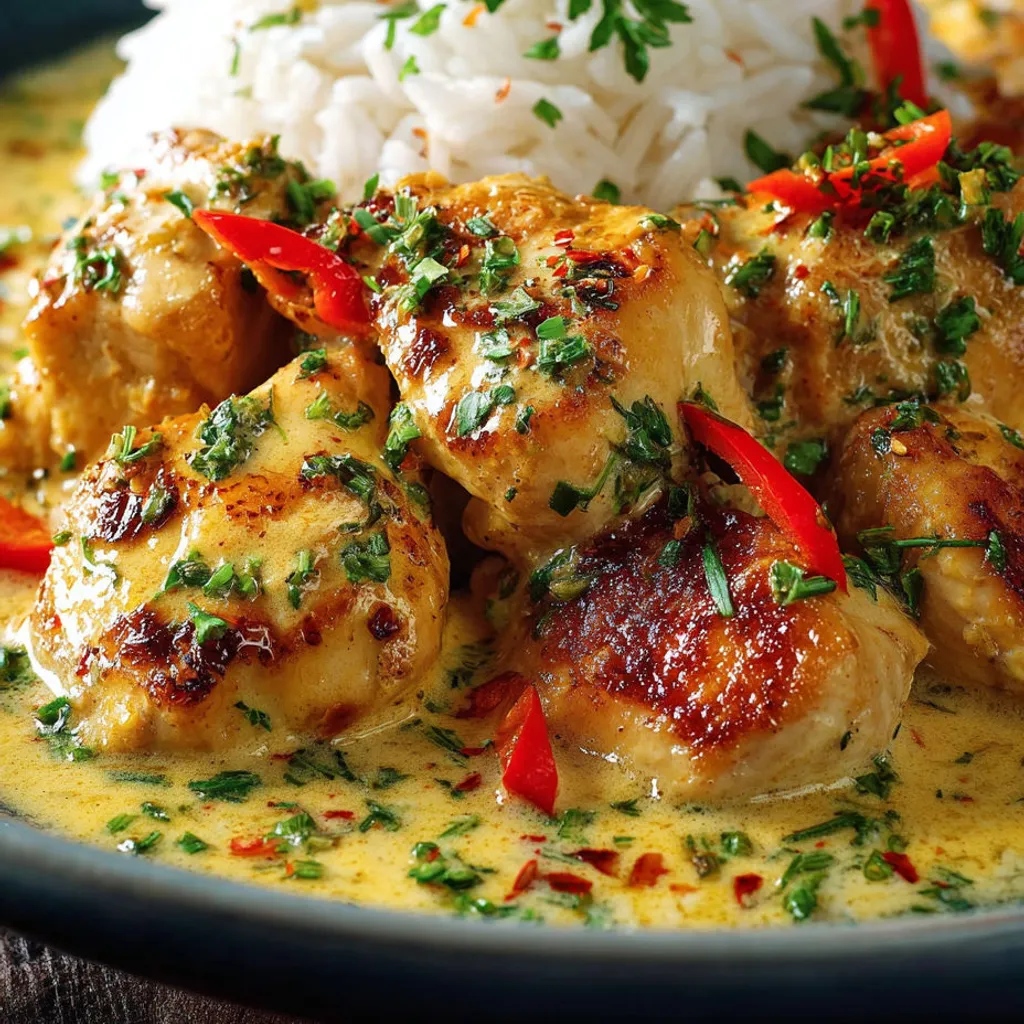 Poulet Brésilien aux Épices et Noix de Coco