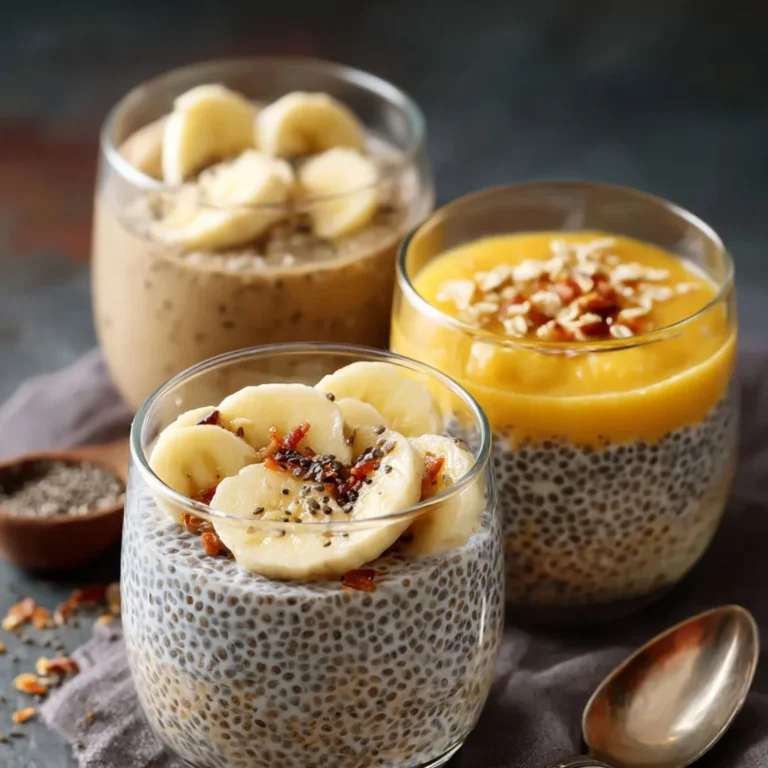 Pudding sain aux graines de chia pour petit-déjeuner énergisant